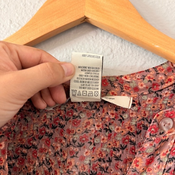 American Rag Women's Floral Print Long Sleeve Kimono Blouse Top Size XL X-Large - Picture 6 of 6